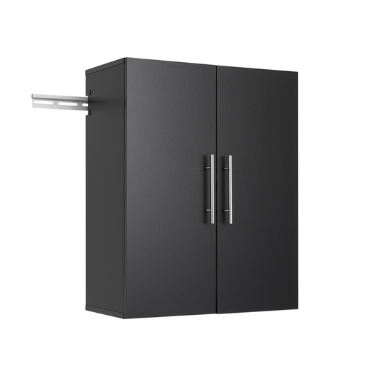 Prepac HangUps 24-in x 72-in Black Composite Wood Upper Storage Cabinet