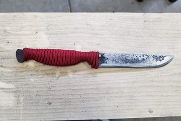 Hunting Knife with Stone Fox Forge