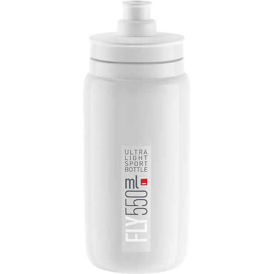 Elite Fly 550 ml Bottle - 550ml} - White with Grey Logo