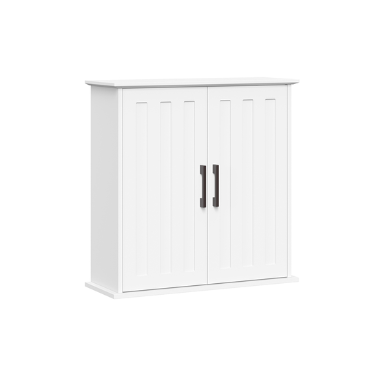 RiverRidge Home Monroe 23.63-in W x 23.75-in H x 8.69-in D White Bathroom Wall Cabinet