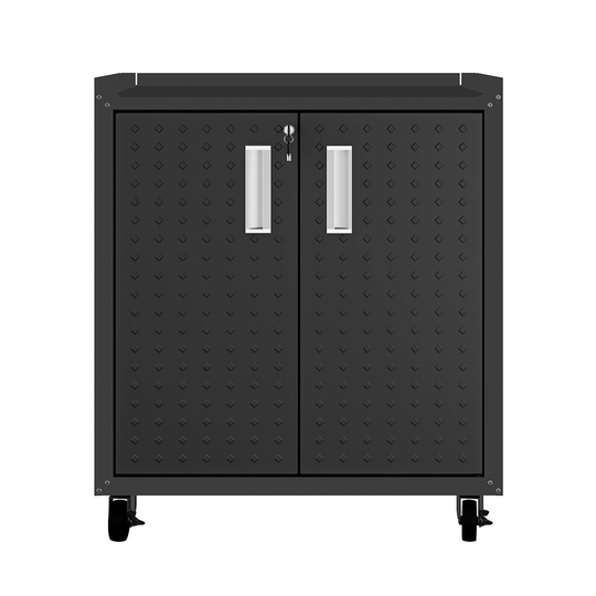 Manhattan Comfort Fortress 30.3-in W x 31.5-in H x 18.2-in D Steel Charcoal Grey Freestanding Garage Cabinet