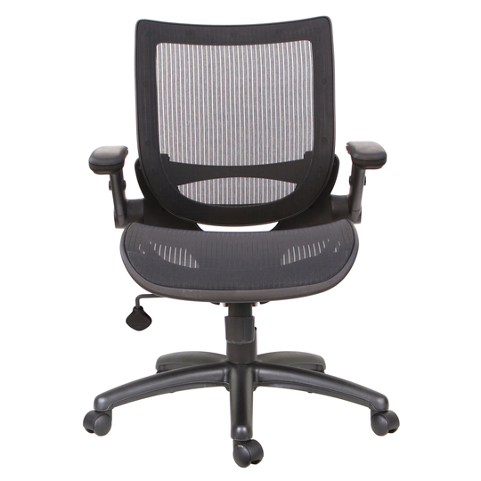 TygerClaw 21.5-in Black Upholstered Office Chair