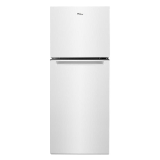 Whirlpool 11.6-cu ft Small Space Top-Freezer Refrigerator with LED Interior Lighting and Optional EZ Connect Ice Maker Kit - White
