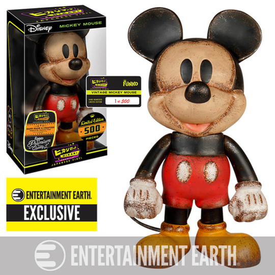 Disney Mickey Mouse Vintage Premium Hikari Sofubi Entertainment Earth Vinyl Figure