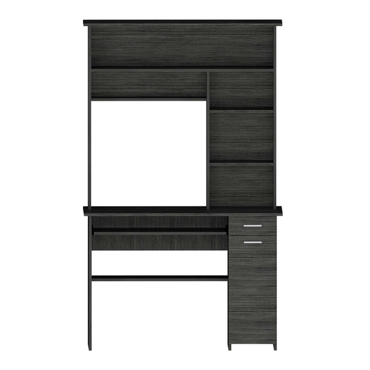 FM Furniture Weston 43.3-in W Grey Oak Computer Desk