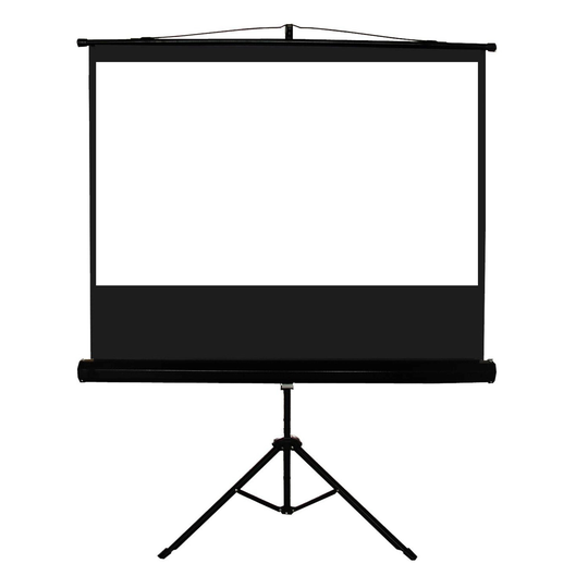 TygerClaw 100-in Black Manual Projector Screen with Tripod