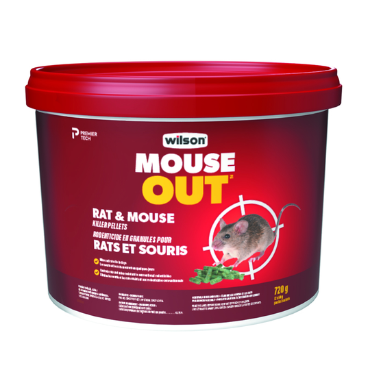 Wilson Predator Rat and Mouse Killer Rodenticide Pellets 720g