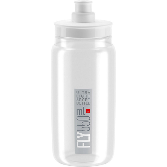 Elite Fly 550 ml Bottle - 550ml} - Clear with grey logo