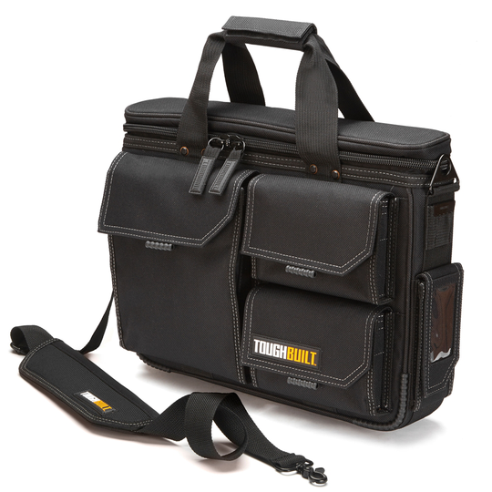 ToughBuilt Quick Access Laptop Bag and Shoulder Strap - Medium - Black