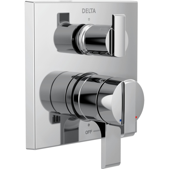 Delta Monitor 17 Series Modern Valve Trim with Diverter - 2-Handle - 3-Setting - Chrome