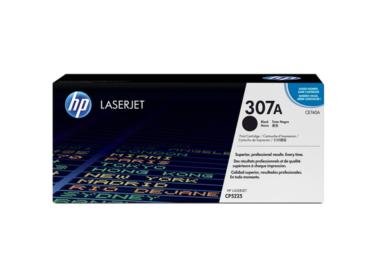 HP 307A (CE740A) Black Original LaserJet Toner Cartridge