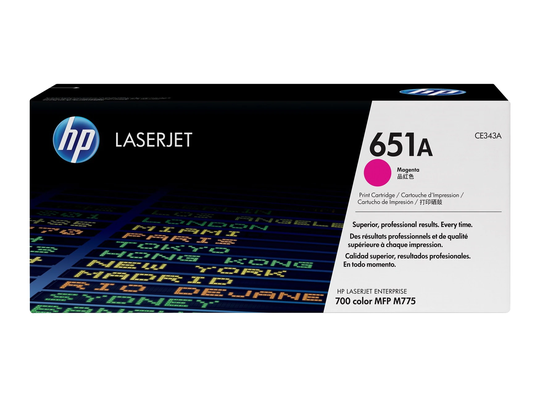 HP 651A (CE343A) Magenta Original LaserJet Toner Cartridge