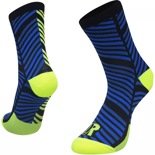 Ratio 16cm Sock - Plumo - M/L} - Black-Fluro