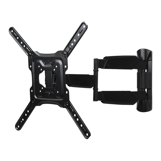 RCA Full Motion Wall Black TV Mount for TVs up to 60-in (Hardware Included)