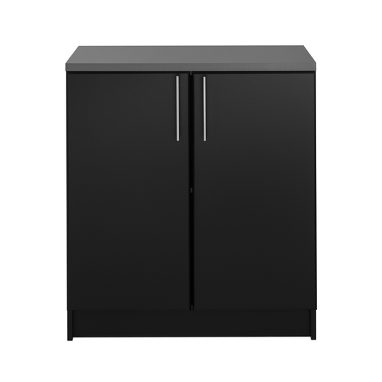 Prepac Elite Base Cabinet with Melamine Countertop in Black