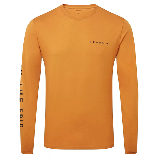 Föhn Logo Long Sleeve Tee - FTE SS22 - M} - Sudan Brown