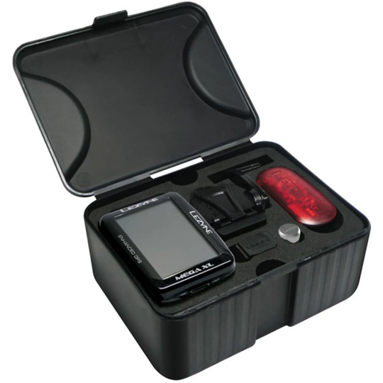 Lezyne Mega XL GPS Bike Computer Smart Bundle - Black
