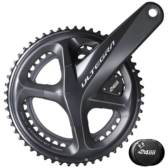 4iiii Precision Pro Ultegra R8000 Power Meter - 53.39t} - Black