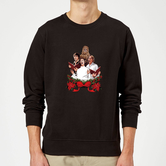 Star Wars Jedi Carols Black Christmas Jumper - S