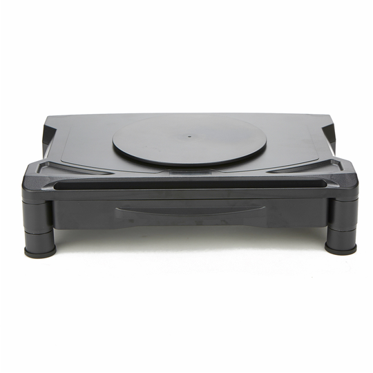 Mind Reader 15.75-in Black Traditional Extra-Wide Adjustable Monitor Stand with 1-Drawer