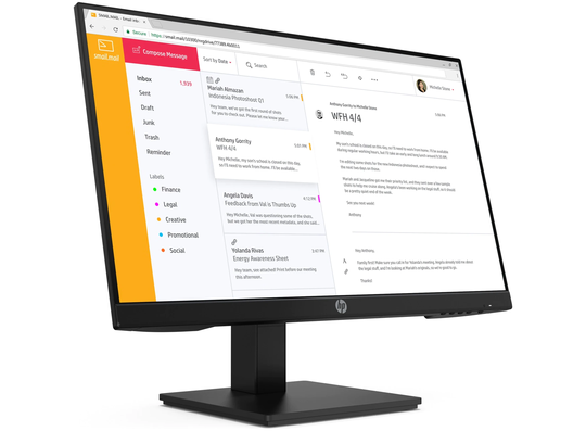 HP P24h G4 FHD Monitor with Built-in Speakers and 4 Year Warranty