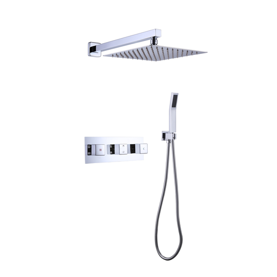 TRUSTMADE Chrome 2-spray Built-in Shower System