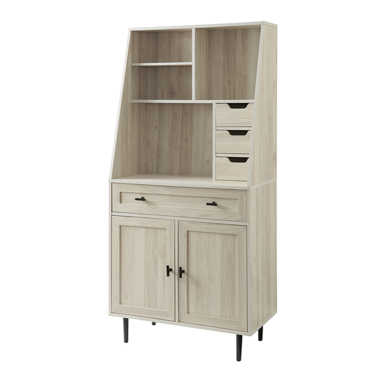 Walker Edison 30-in White Traditional Executive
