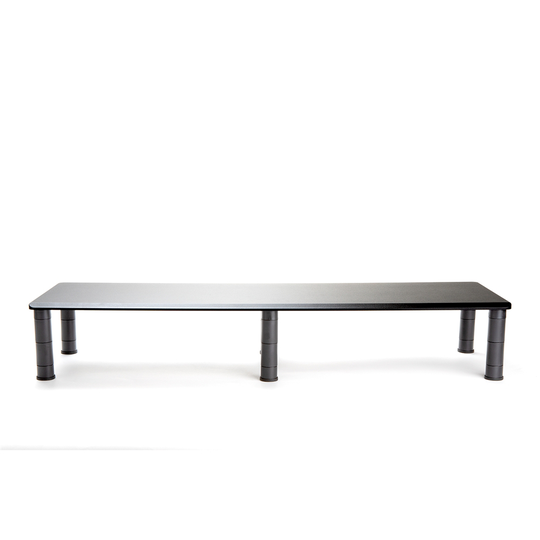 Mind Reader 38.5-in Black Traditional Adjustable Dual Monitor Stand