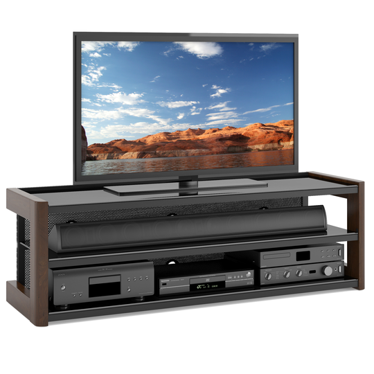 CorLiving Milan Dark Espresso Quick Click TV Bench