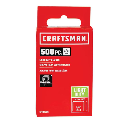 CRAFTSMAN 500-Count 3/8-in Light Duty Staples