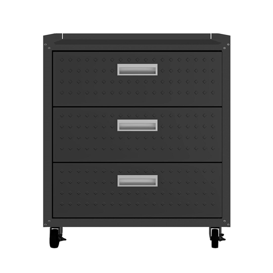 Manhattan Comfort Fortress 30.3-in W x 32.1-in H x 18.2-in D Charcoal Grey Steel Freestanding Garage Cabinet