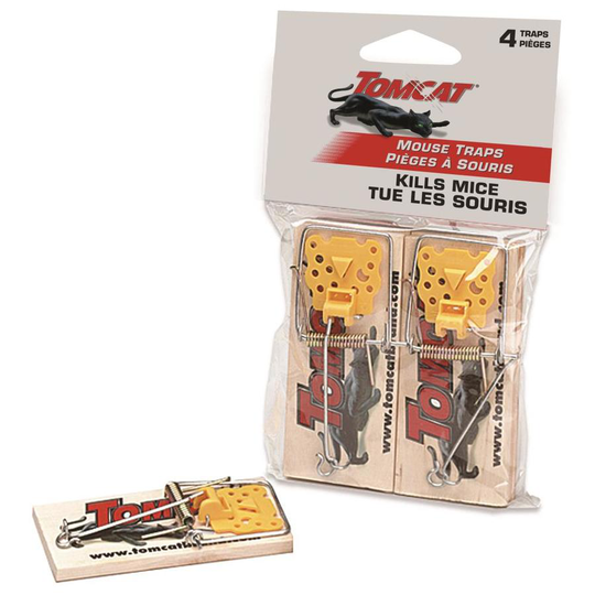 Tomcat Mouse Wood Traps 4-Pack (Unit)