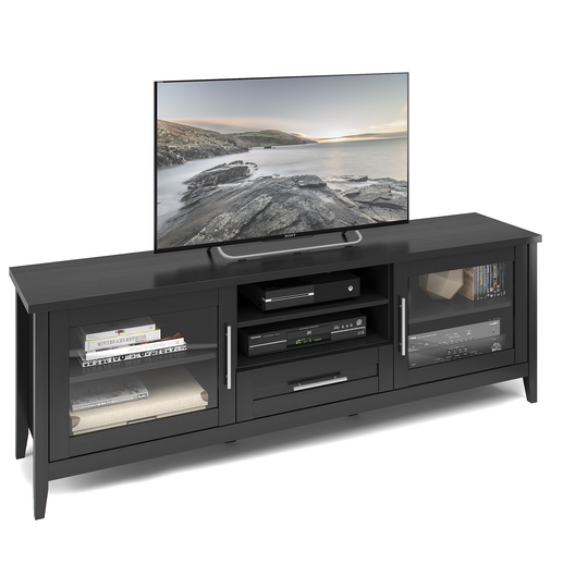 CorLiving Jackson Black Extra Wide TV Stand