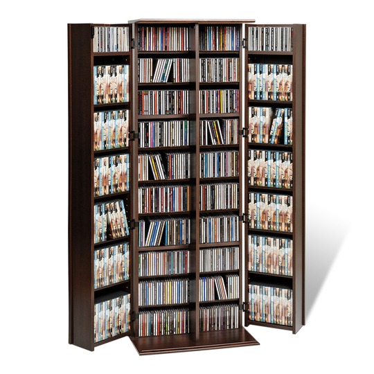 Prepac Espresso Transitional Engineered Wood Media Cabinet
