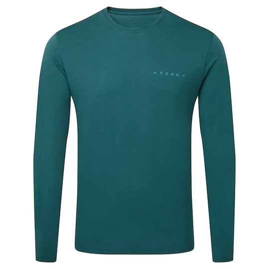 Föhn Logo Long Sleeve Tee - HELIX SS22 - L} - Atlantic Deep