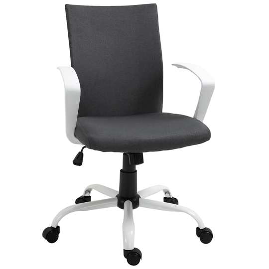 Vinsetto Contemporary Dark Grey Adjustable Height Swivel Office Chair