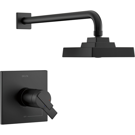 Delta Ara 17T Series Shower Trim Set - Matte Black