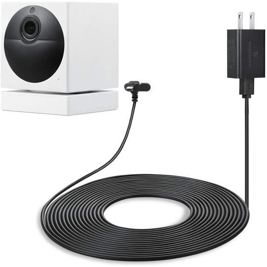 Wasserstein Black 25-ft Weatherproof Outdoor Charger for Wyze Cam Outdoor (1-Pack)