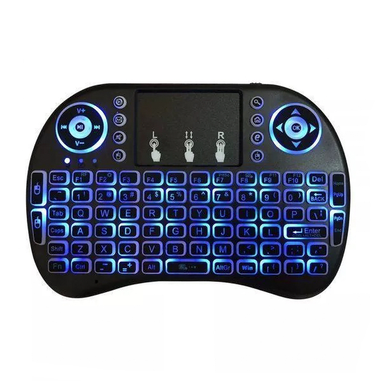 CJ Tech Wireless 2.4-GHz Multimedia Touch Keyboard with Touchpad - Black