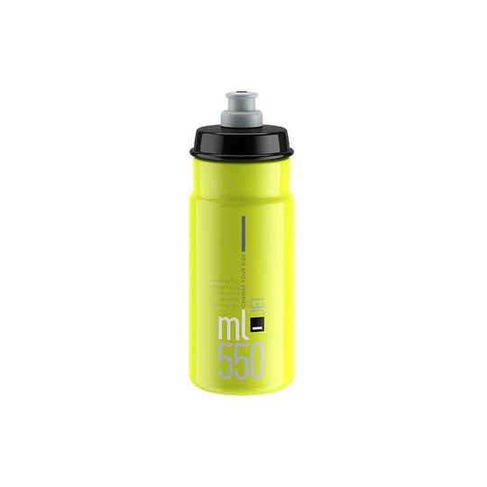 Elite Jet Biodegradable Water Bottle 550ml - 550ml} - Fluro-Black Logo