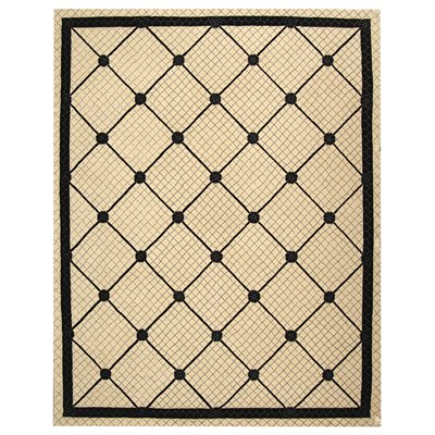 Safavieh NPT429A Newport Area Rug, Ivory / Black, NPT429A-4