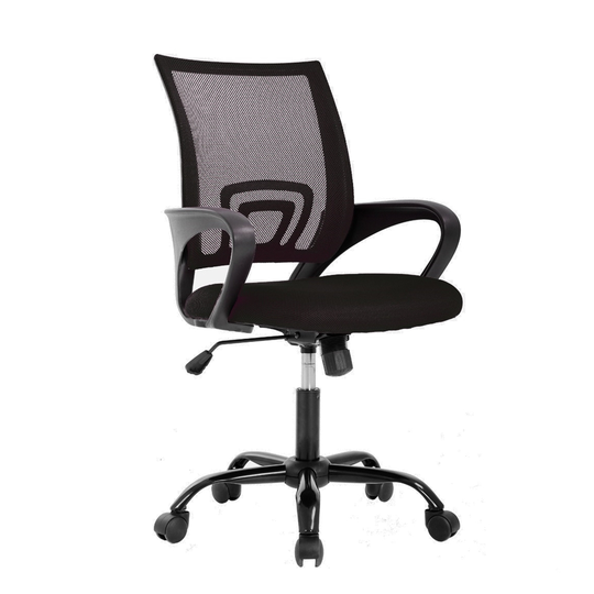 TygerClaw Mid Back Mesh Office Chair - Black