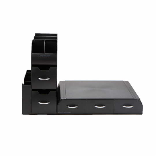 Mind Reader Black Coffee Pod Drawer and Coffee Organizer - Set of 2