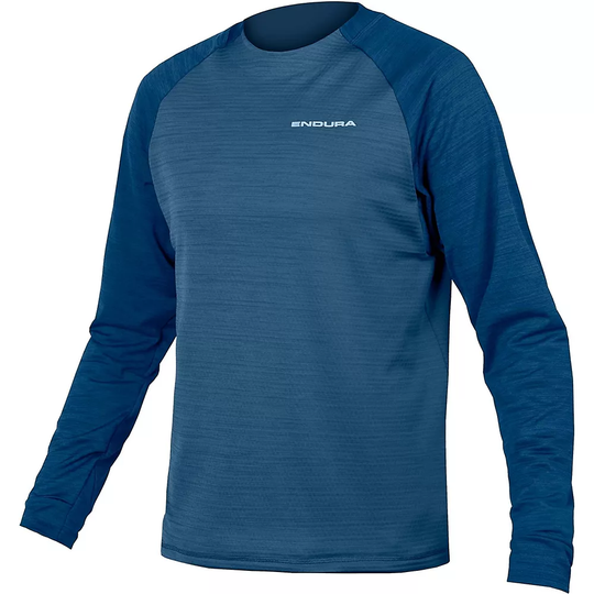 Endura Singletrack Fleece MTB Jersey - XXL} - Ensign Blue