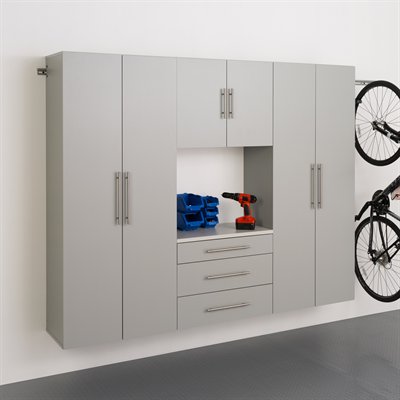 Prepac Furniture HangUps Set G 90-in 4-Piece Storage Cabinet