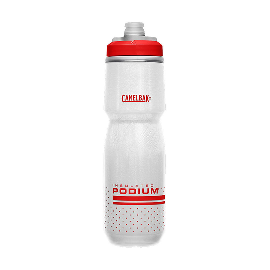 Camelbak Podium Chill 710ml Water Bottle - 710ml} - Fiery Red-White
