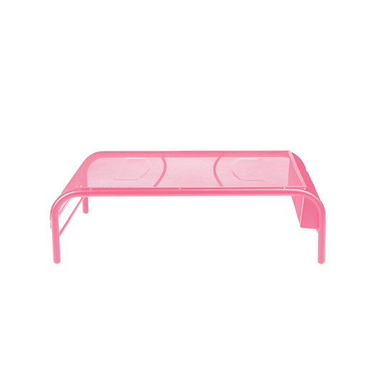Mind Reader 19.88-in Pink Traditional Adjustable Monitor Stand and Desk Organizer