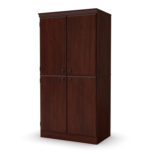 South Shore Furniture Morgan 4-Door Royal Cherry Storage Cabinet