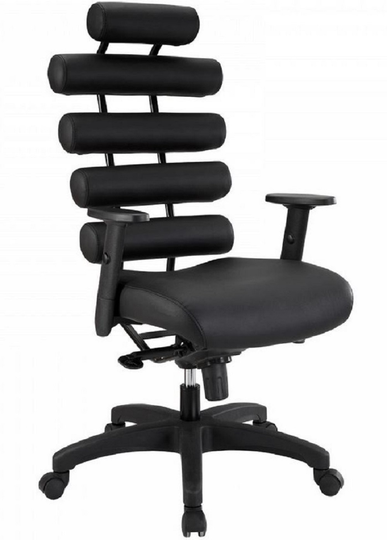 Plata Import Plata Decor Moon High Back Executive Office Chair - Black