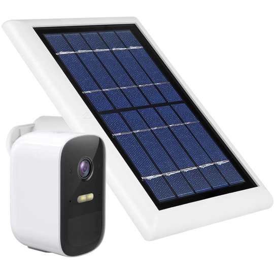 Wasserstein White Solar Panel with 13-ft Cable for EufyCam 2C/2C Pro (1-Pack)